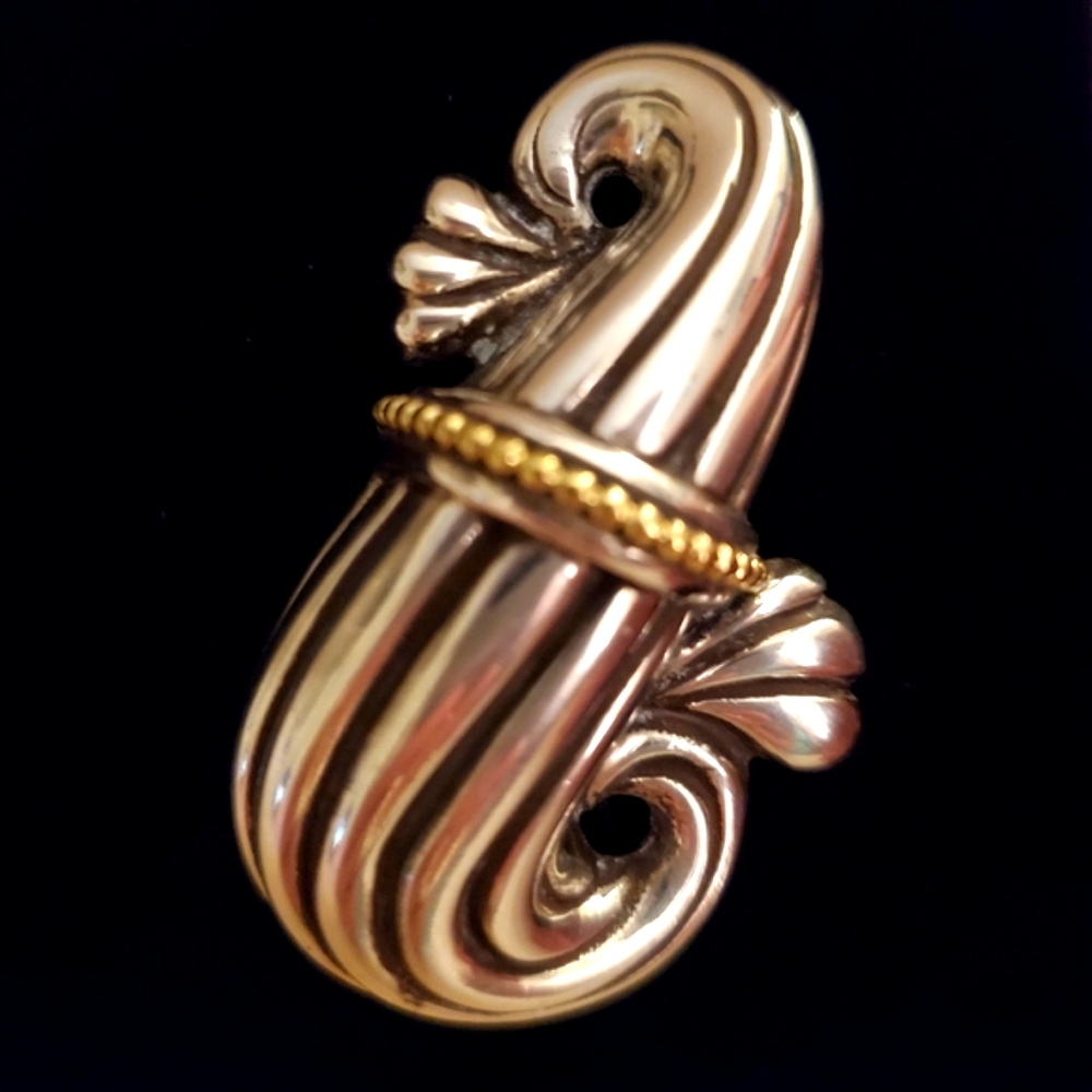 Vintage LAGOS Caviar - Sterling Silver and 18K Pin